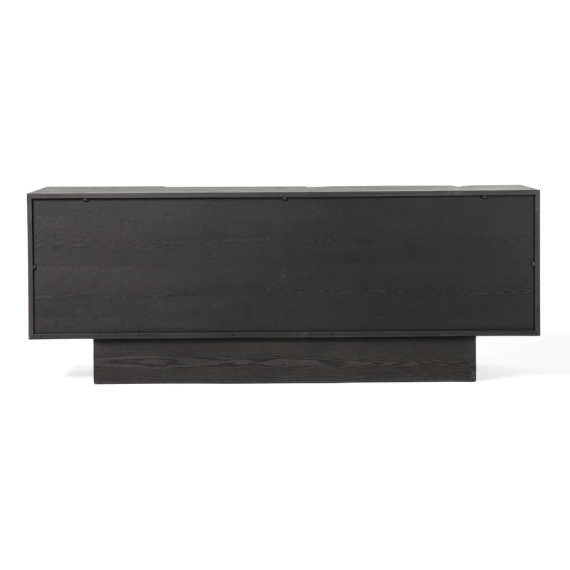 Modrest Impala - Modern Matte Brown Ash & Silver Buffet