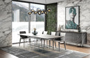Modrest Inverness - Contemporary Black Oak + Acrylic Dining Table