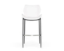 Modrest Ithaca - Modern White Leatherette Bar Stool (Set of 2)