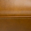Divani Casa Jacoba - Modern Camel Leather Rectangular Ottoman