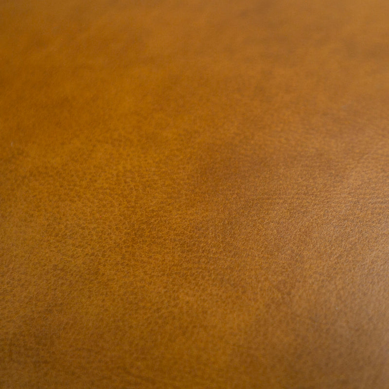 Divani Casa Jacoba - Modern Camel Leather Rectangular Ottoman