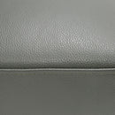 Divani Casa Jacoba - Modern Dark Grey Leather Rectangular Ottoman