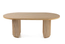 Modrest Jacobson - Modern Natural Acacia Oval Dining Table
