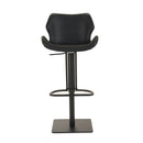 Modrest Jaffee - Industrial Black Eco-Leather Bar Stool