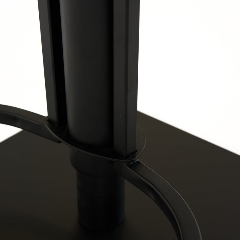 Modrest Jaffee - Industrial Black Eco-Leather Bar Stool