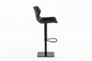 Modrest Jamila - Modern Dark Brown Eco-Leather Bar Stool