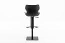 Modrest Jamila - Modern Dark Brown Eco-Leather Bar Stool