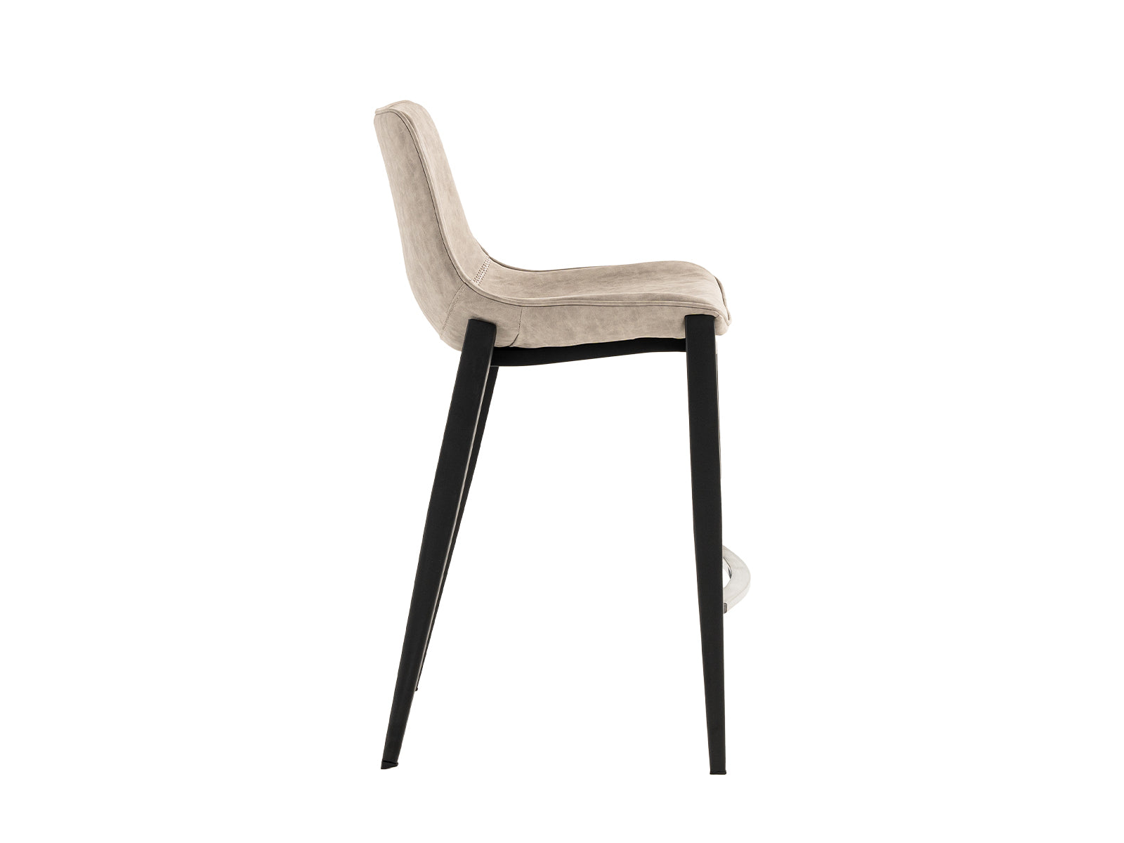 Modrest Jane - Modern Tan & Black Counter Stool (Set of 2)