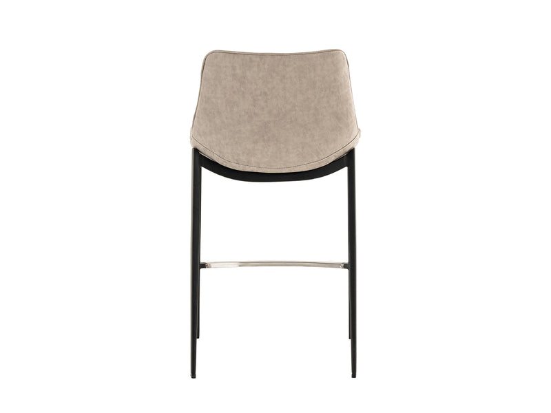 Modrest Jane - Modern Tan & Black Counter Stool (Set of 2)