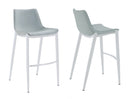 Modrest Jane - Modern Light Grey Counter Stool Set of 2