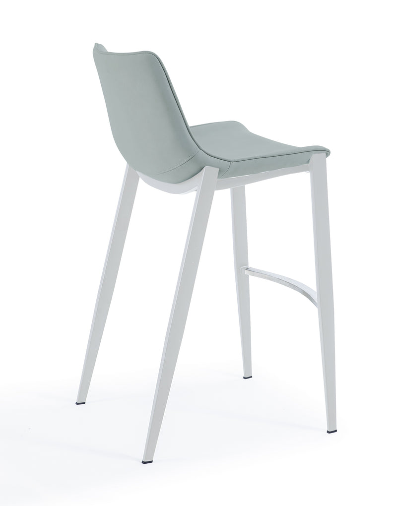 Modrest Jane - Modern Light Grey Counter Stool Set of 2
