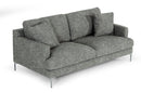 Divani Casa Janina - Modern Dark Grey Fabric Sofa