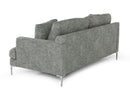 Divani Casa Janina - Modern Dark Grey Fabric Sofa