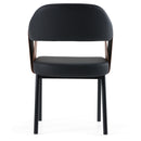 Modrest Jensen - Modern Black + Camel Vegan Leather Dining Chair