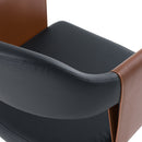 Modrest Jensen - Modern Black + Camel Vegan Leather Dining Chair