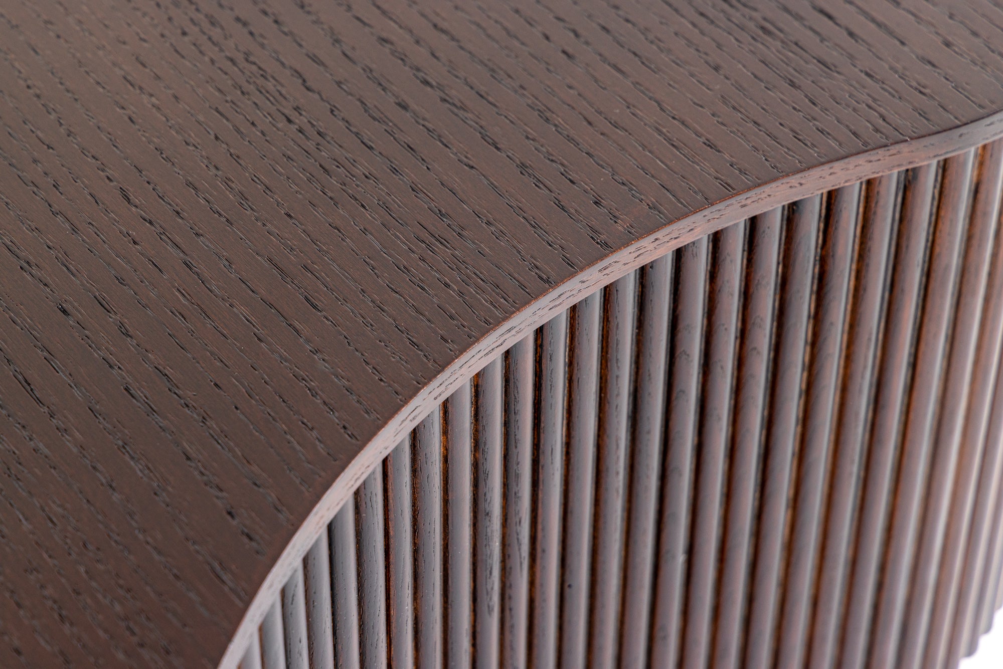 Modrest Jessie - Modern Smoked Oak Freeform Coffee Table