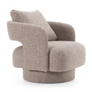 Divani Casa Johnny - Modern Brown Fabric Accent Chair