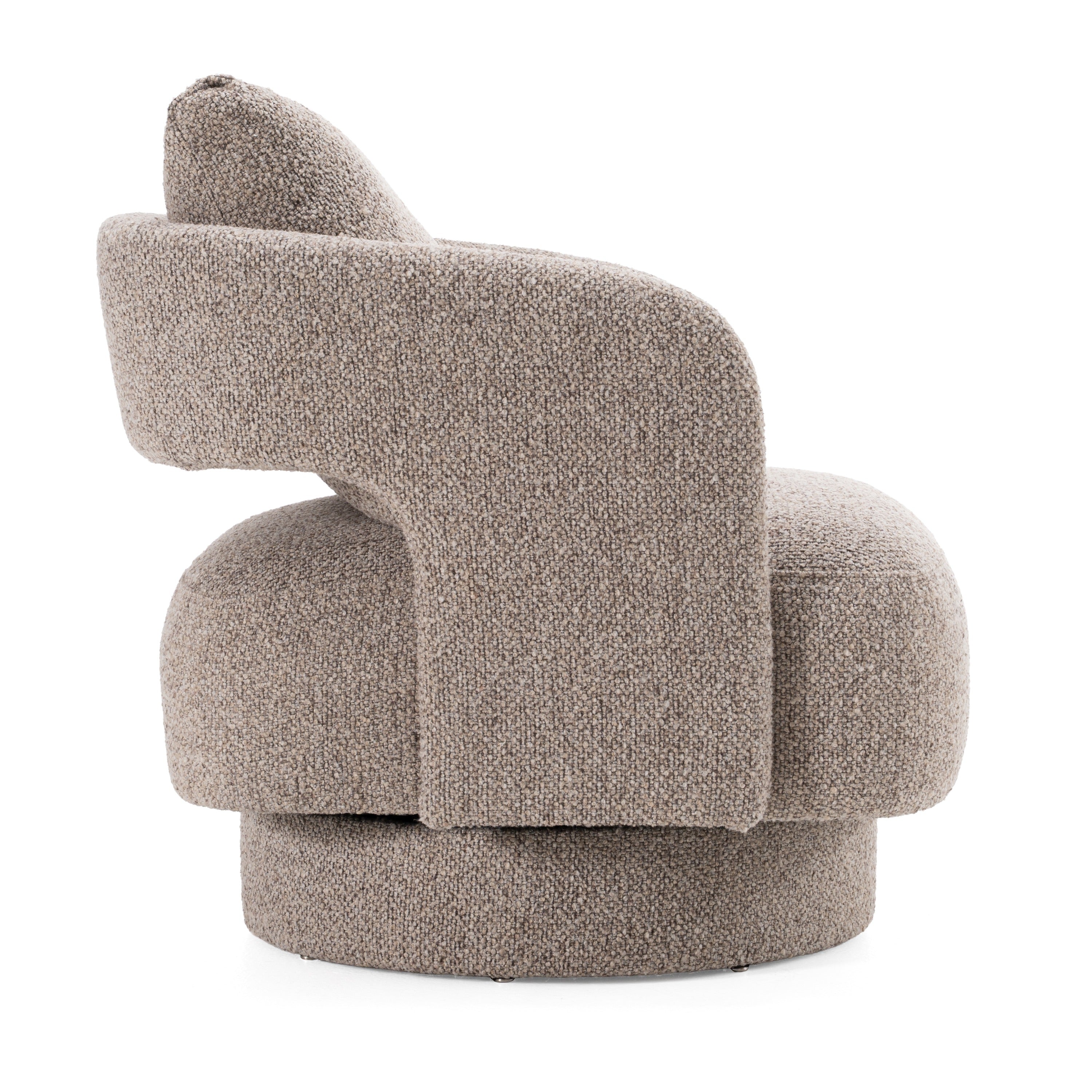 Divani Casa Johnny - Modern Brown Fabric Accent Chair