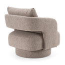 Divani Casa Johnny - Modern Brown Fabric Accent Chair