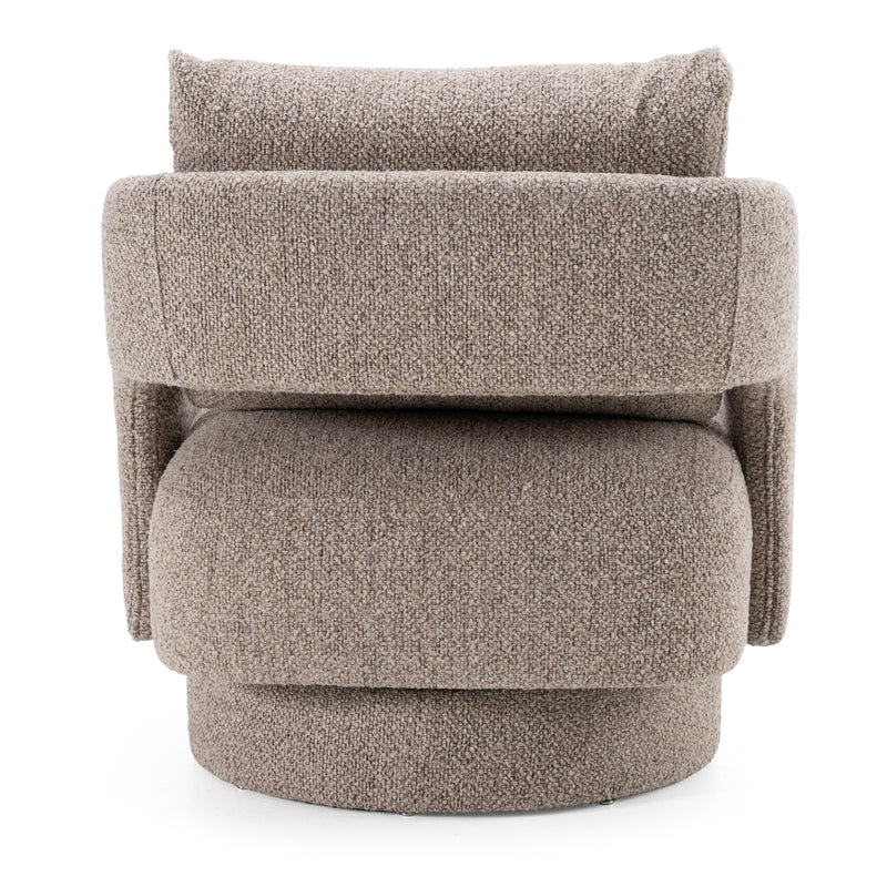 Divani Casa Johnny - Modern Brown Fabric Accent Chair