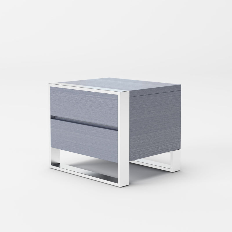 Modrest Jolene - Modern Grey Nightstand