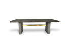 Modrest June - Modern Dark Grey & Walnut Dining Table