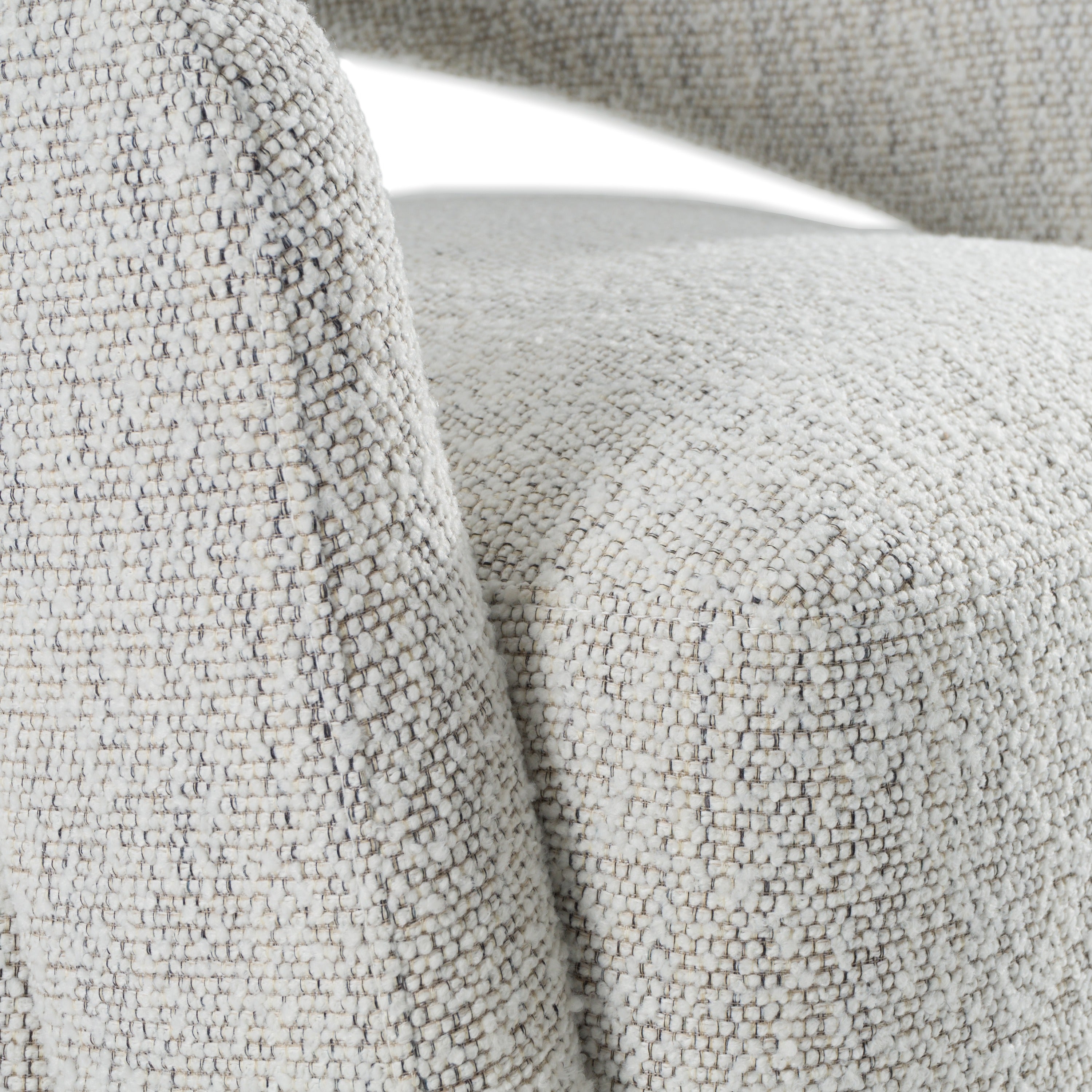 Modrest Kadoka - Modern Light Grey Fabric Dining Chair w/ Castor Wheels
