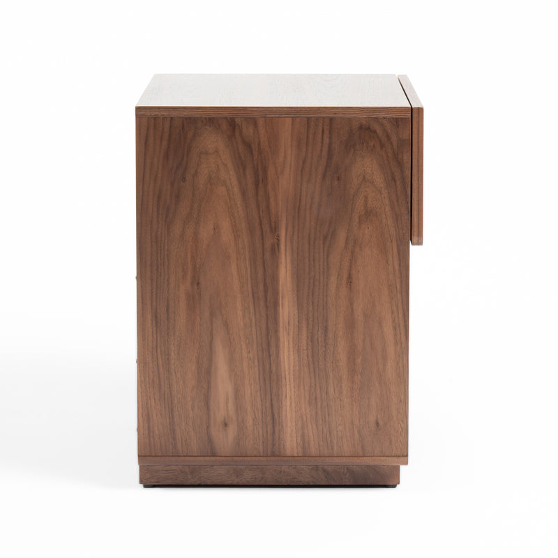 Nova Domus Kamela- Modern Walnut Nightstand