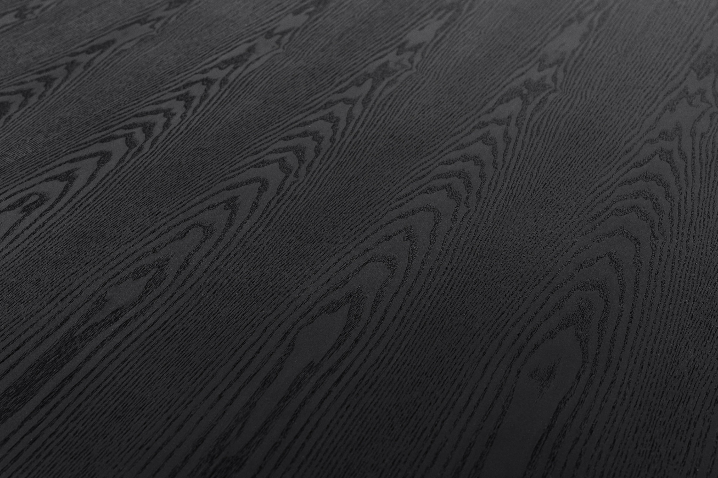 Modrest Kenda - Modern Black Ash + Stainless Steel Dining Table