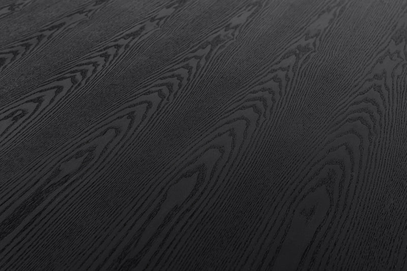 Modrest Kenda - Modern Black Ash + Stainless Steel Dining Table