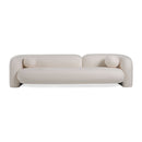 Modrest - Khan Modern 4-Seater Off White Fabric Sofa