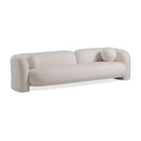 Modrest - Khan Modern 4-Seater Off White Fabric Sofa