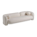 Modrest - Khan Modern 4-Seater Off White Fabric Sofa