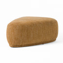 Divani Casa Kinsey - Modern Mustard Large River Rock Ottoman