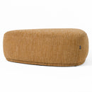 Divani Casa Kinsey - Modern Mustard Large River Rock Ottoman
