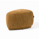 Divani Casa Kinsey - Modern Mustard Small River Rock Ottoman