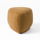 Divani Casa Kinsey - Modern Mustard Small River Rock Ottoman
