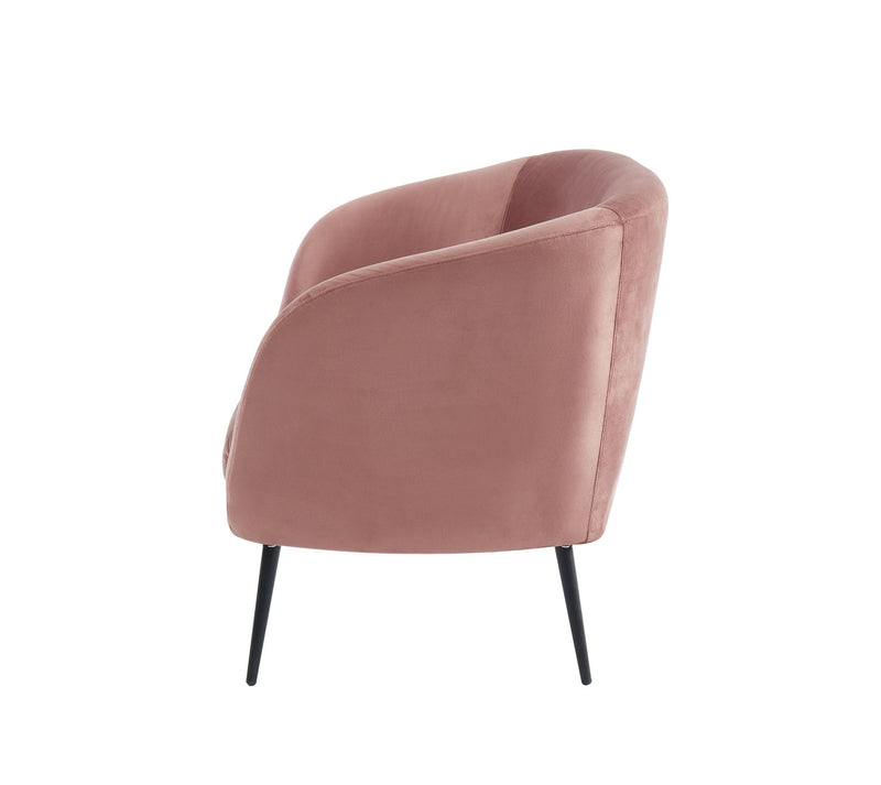 Divani Casa Koeing - Modern Coral Fabric Sofa