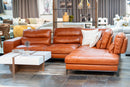Divani Casa Kudos - Modern Cognac RAF Chaise Sectional Sofa