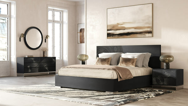 Lamod Cirque - Modern Black Ash Round Mirror