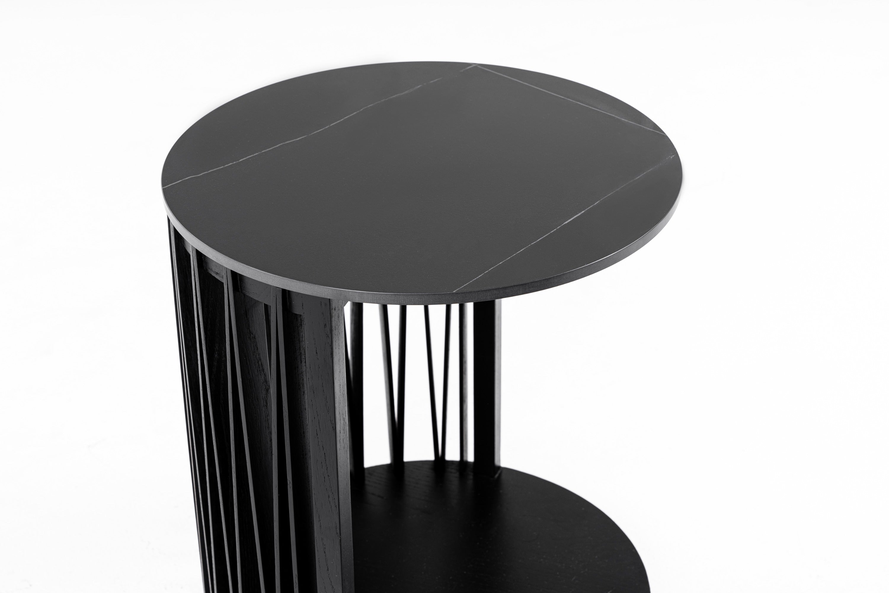 Modrest Larimer - Modern Round Coffee Table Set