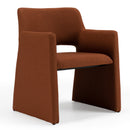 Modrest Lasara - Modern Rust Fabric Dining Chair