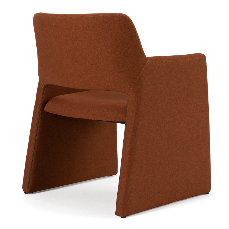 Modrest Lasara - Modern Rust Fabric Dining Chair