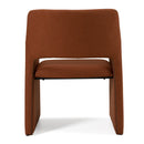 Modrest Lasara - Modern Rust Fabric Dining Chair