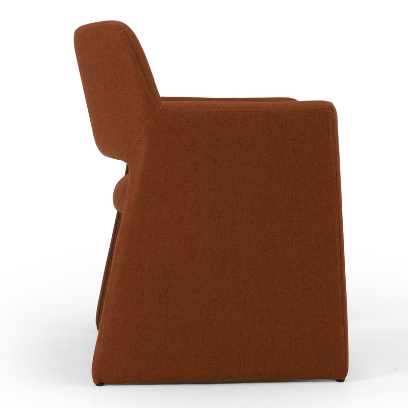 Modrest Lasara - Modern Rust Fabric Dining Chair
