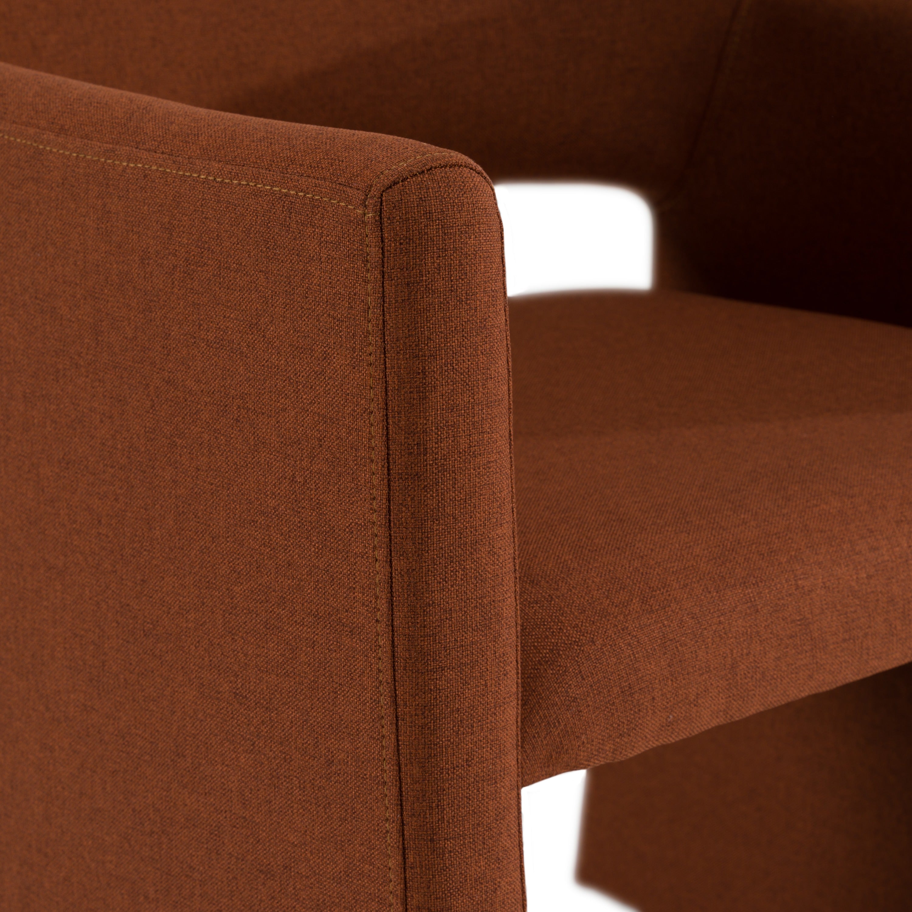 Modrest Lasara - Modern Rust Fabric Dining Chair