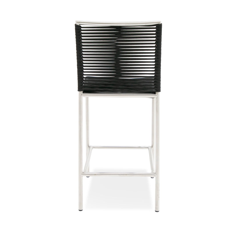 Modrest Lathrop - Modern Outdoor Black Counter Stool