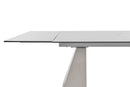 Modrest Latrobe - Modern White Ceramic Quartz 118" Extendable Dining Table