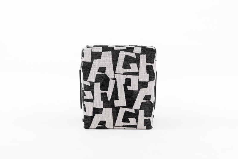 Modrest Leana - Modern Black & White Fabric Accent Chair