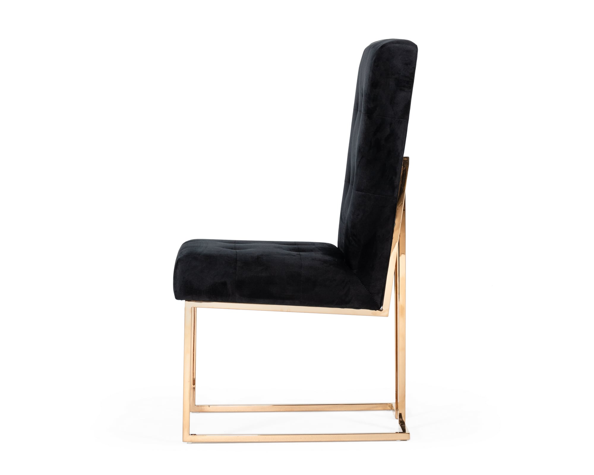 Modrest Legend - Modern Black & Rosegold Dining Chair (Set of 2)